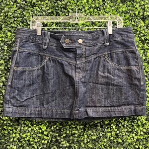 Express denim mini skirt